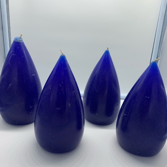 Barrick Design Other - NEW BARRICK DESIGN INC set of 4 tall blue candles